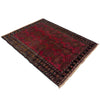 Baluchi Rug Handmade Red Geometric 2x4 ft