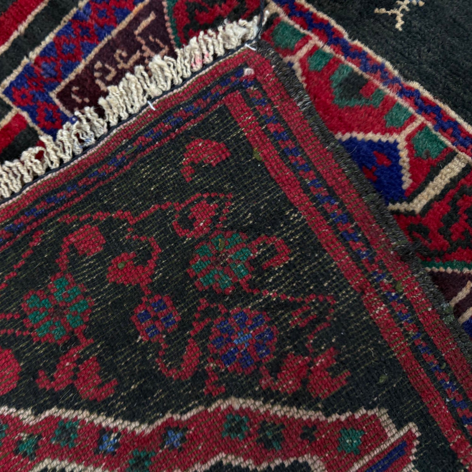 Baluchi Rug Handmade Multi Prayer Design 2x4 ft