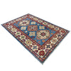 Kazak Rug Handmade Blue Medallion 2x4 ft