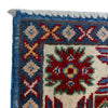Kazak Rug Handmade Blue Medallion 2x4 ft