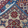 Kazak Rug Handmade Blue Medallion 2x4 ft
