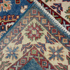 Kazak Rug Handmade Blue Medallion 2x4 ft