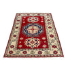 Kazak Rug Handmade Red Medallion 2x4 ft