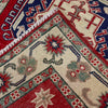 Kazak Rug Handmade Red Medallion 2x4 ft
