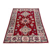 Kazak Rug Handmade Red Medallion 2x4 ft