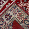 Kazak Rug Handmade Red Medallion 2x4 ft