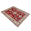 Kazak Rug Handmade Red Medallion 2x4 ft