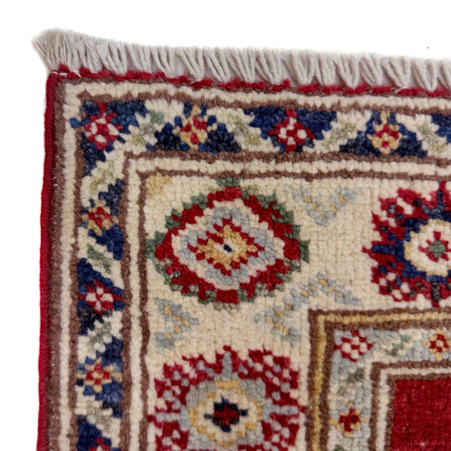 Kazak Rug Handmade Red Medallion 2x4 ft