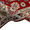 Kazak Rug Handmade Red Medallion 2x4 ft