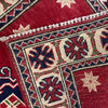 Kazak Rug Handmade Red Medallion 2x4 ft