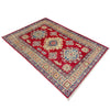 Kazak Rug Handmade Red Medallion 2x4 ft