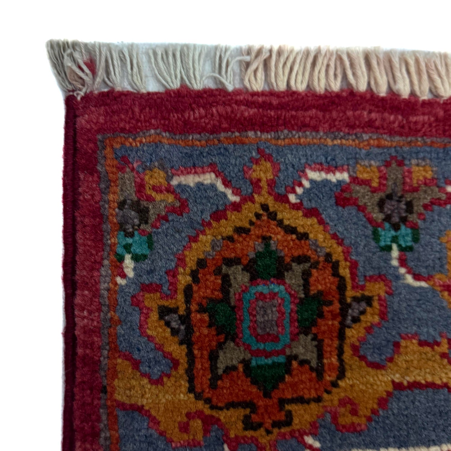 Heriz Area Rug Handmade Multi Medallion 2x4 ft