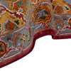 Heriz Area Rug Handmade Multi Medallion 2x4 ft