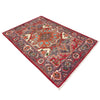 Heriz Area Rug Handmade Multi Medallion 2x4 ft