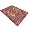 Heriz Area Rug Handmade Multi Medallion 2x4 ft