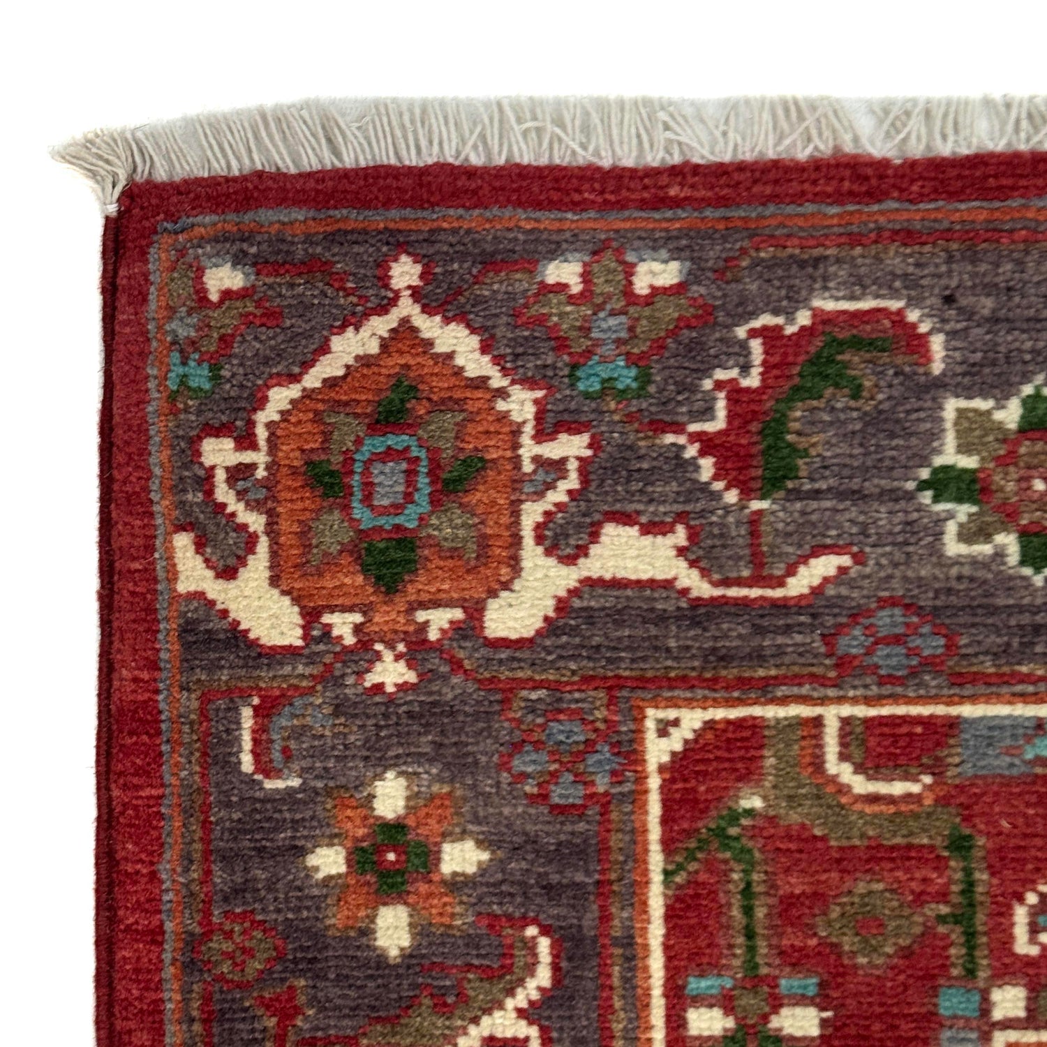 Heriz Area Rug Handmade Multi Medallion 2x4 ft