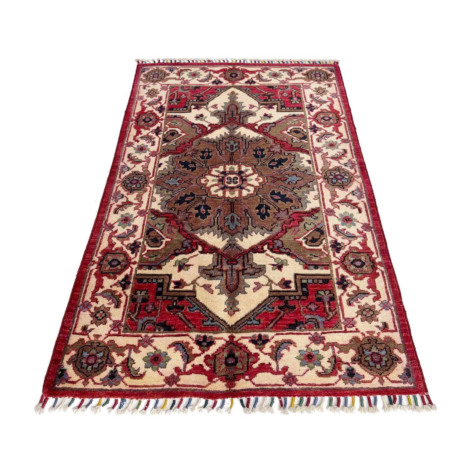 Kazak Rug Handmade Multi Medallion 2x4 ft