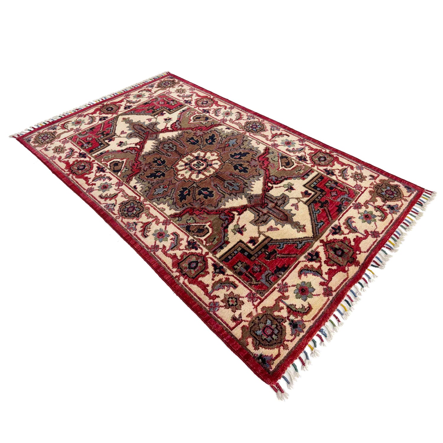 Kazak Rug Handmade Multi Medallion 2x4 ft