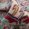 Kazak Rug Handmade Blue Medallion 2x4 ft