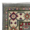 Kazak Rug Handmade Gray Medallion 2x4 ft