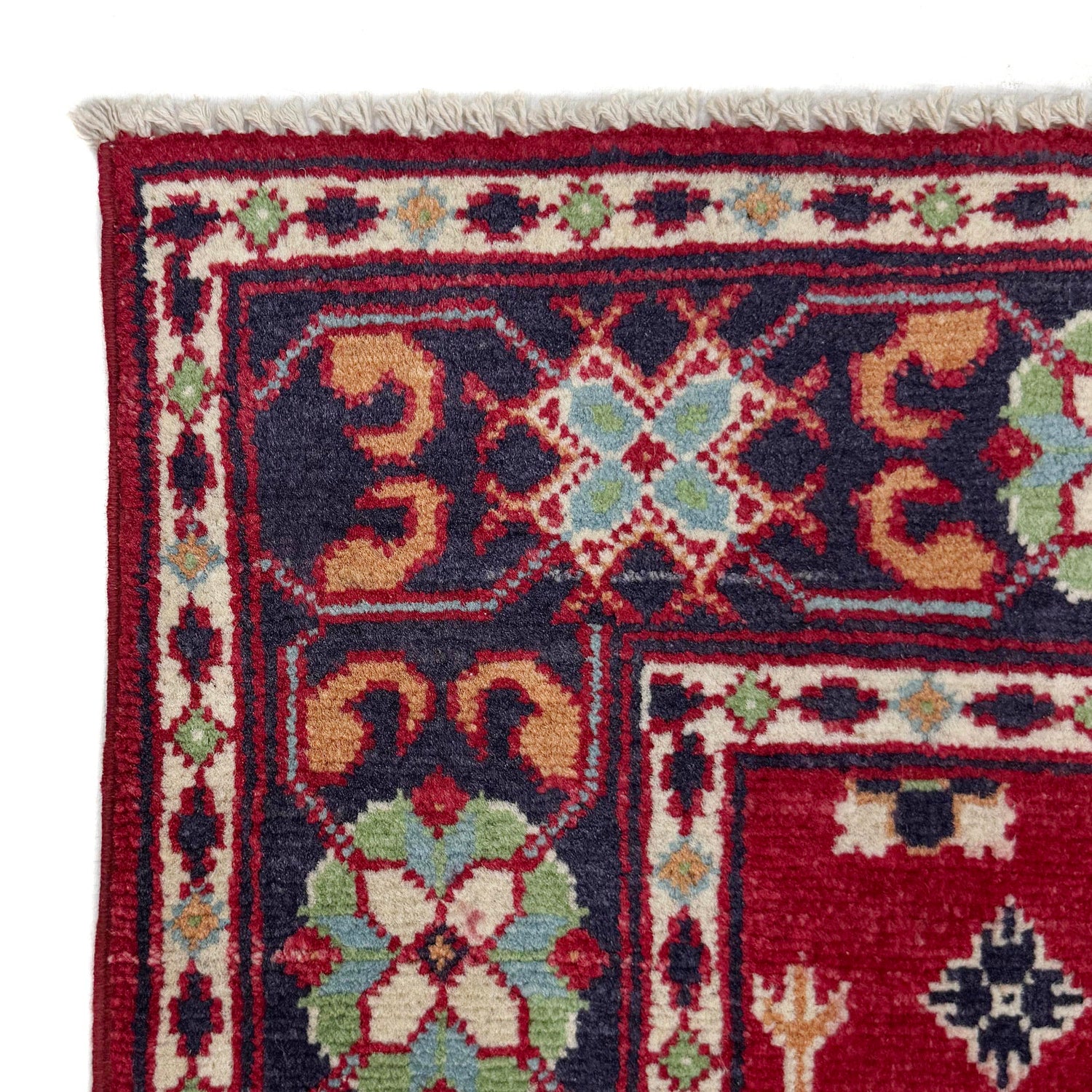 Kazak Rug Handmade Red Medallion 3x5 ft