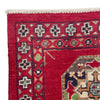 Waziri Area Rug Handmade Red Medallion 3x5 ft