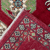 Waziri Area Rug Handmade Red Medallion 3x5 ft