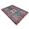Kazak Rug Handmade Blue Medallion 3x5 ft