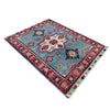 Kazak Rug Handmade Blue Medallion 3x5 ft