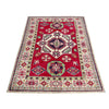 Kazak Rug Handmade Red Medallion 3x5 ft