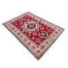 Kazak Rug Handmade Red Medallion 3x5 ft