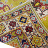 Kazak Rug Handmade Yellow Medallion 3x5 ft