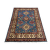 Kazak Rug Handmade Blue Medallion 3x5 ft