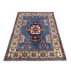 Kazak Rug Handmade Blue Medallion 3x5 ft