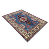 Kazak Rug Handmade Blue Medallion 3x5 ft