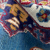 Kazak Rug Handmade Blue Medallion 3x5 ft