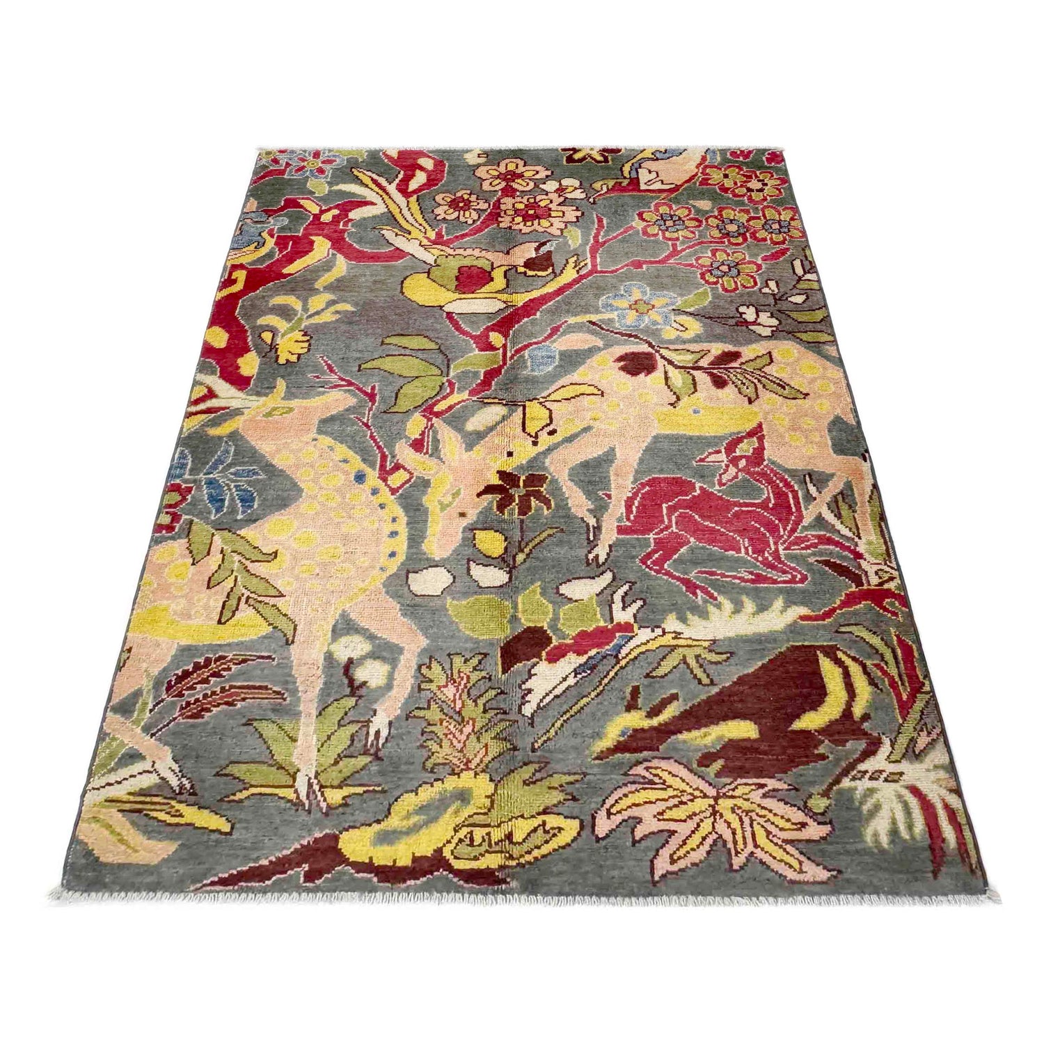 Pictorial Rug Handmade Multi Design