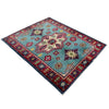 Kazak Rug Handmade Blue Medallion 3x5 ft