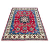 Kazak Rug Handmade Red Medallion 7x10 ft