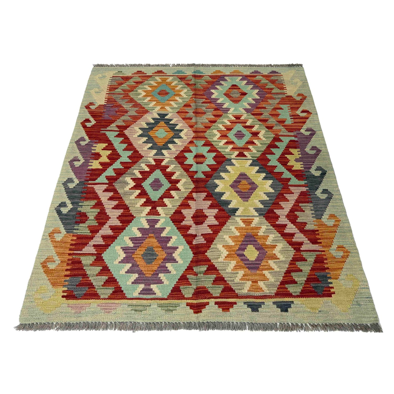Handmade Multi Kilim Geometric 3x5 ft