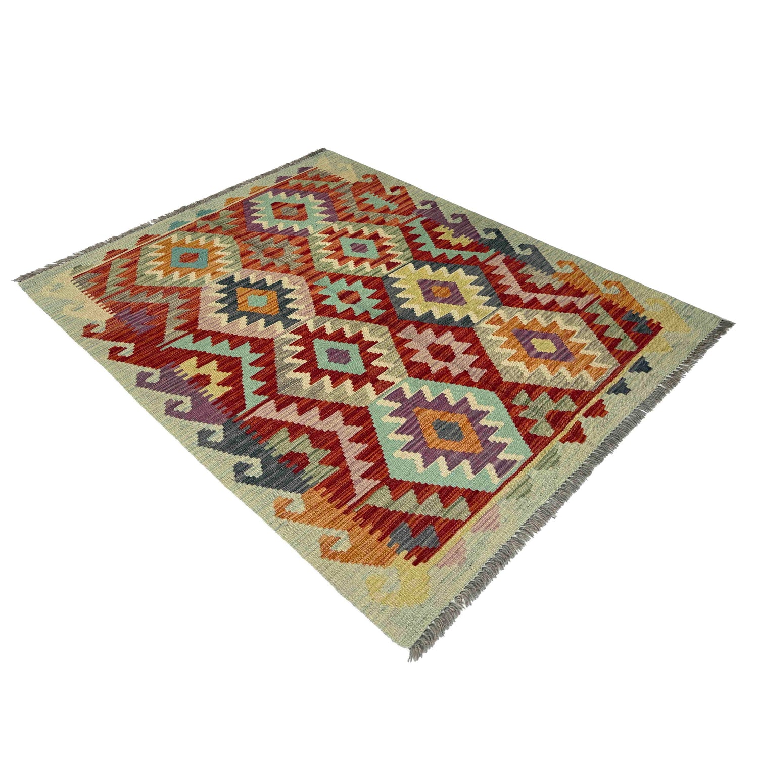Handmade Multi Kilim Geometric 3x5 ft