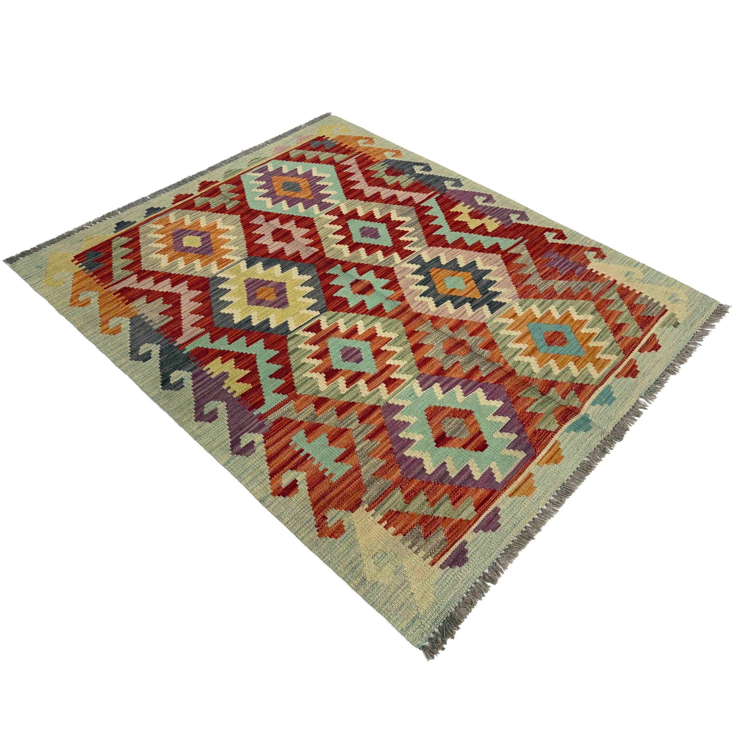 Handmade Multi Kilim Geometric 3x5 ft
