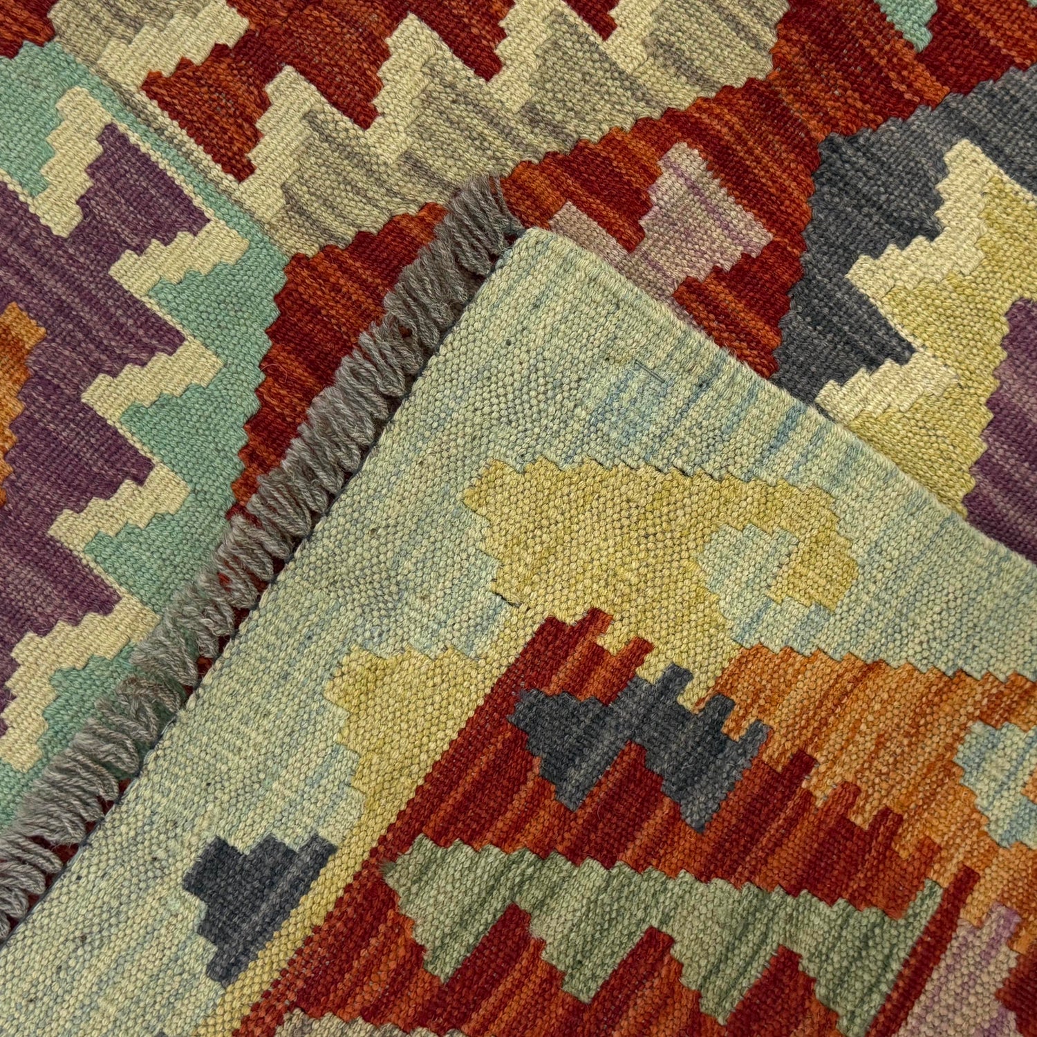 Handmade Multi Kilim Geometric 3x5 ft