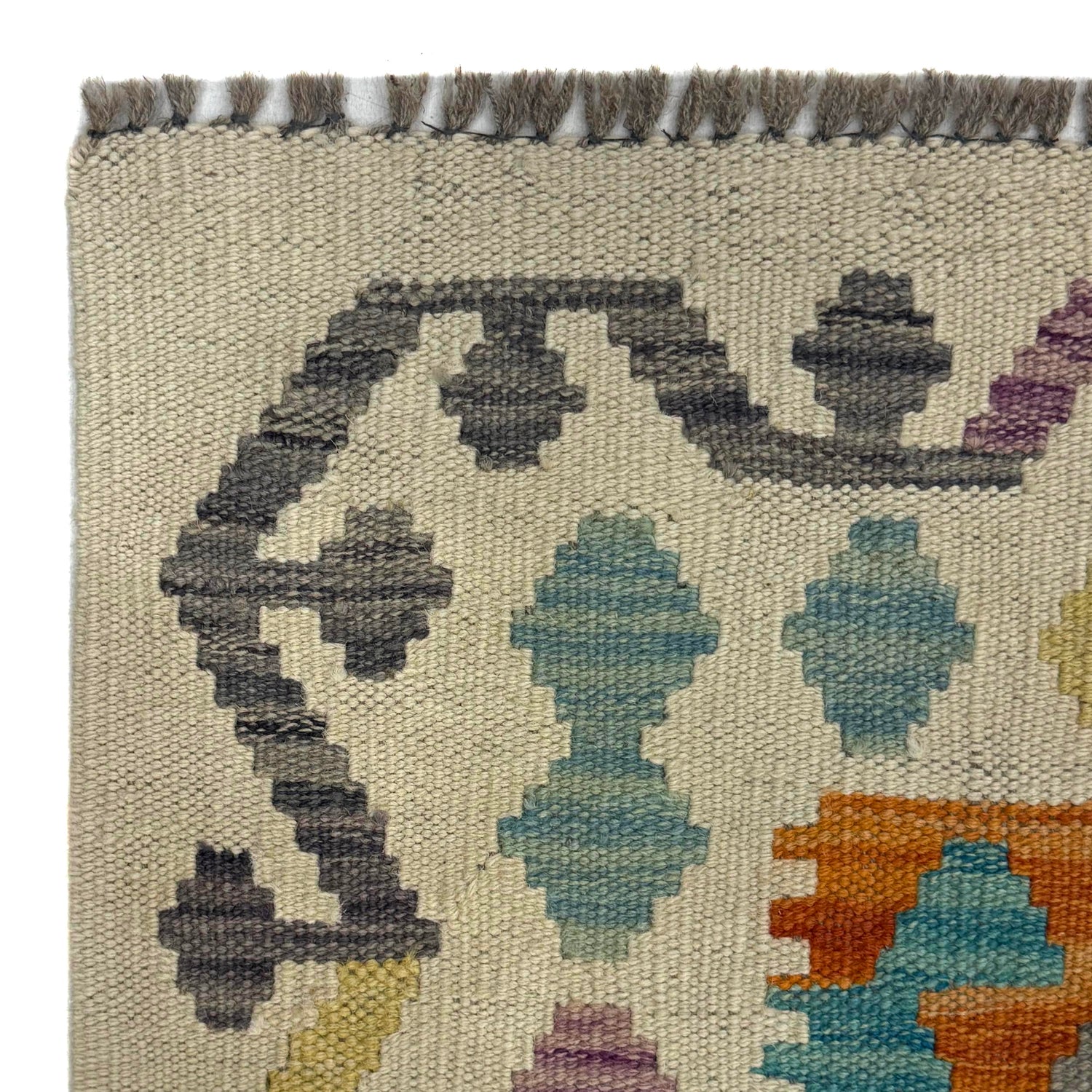 Handmade Multi Kilim Geometric 2x4 ft