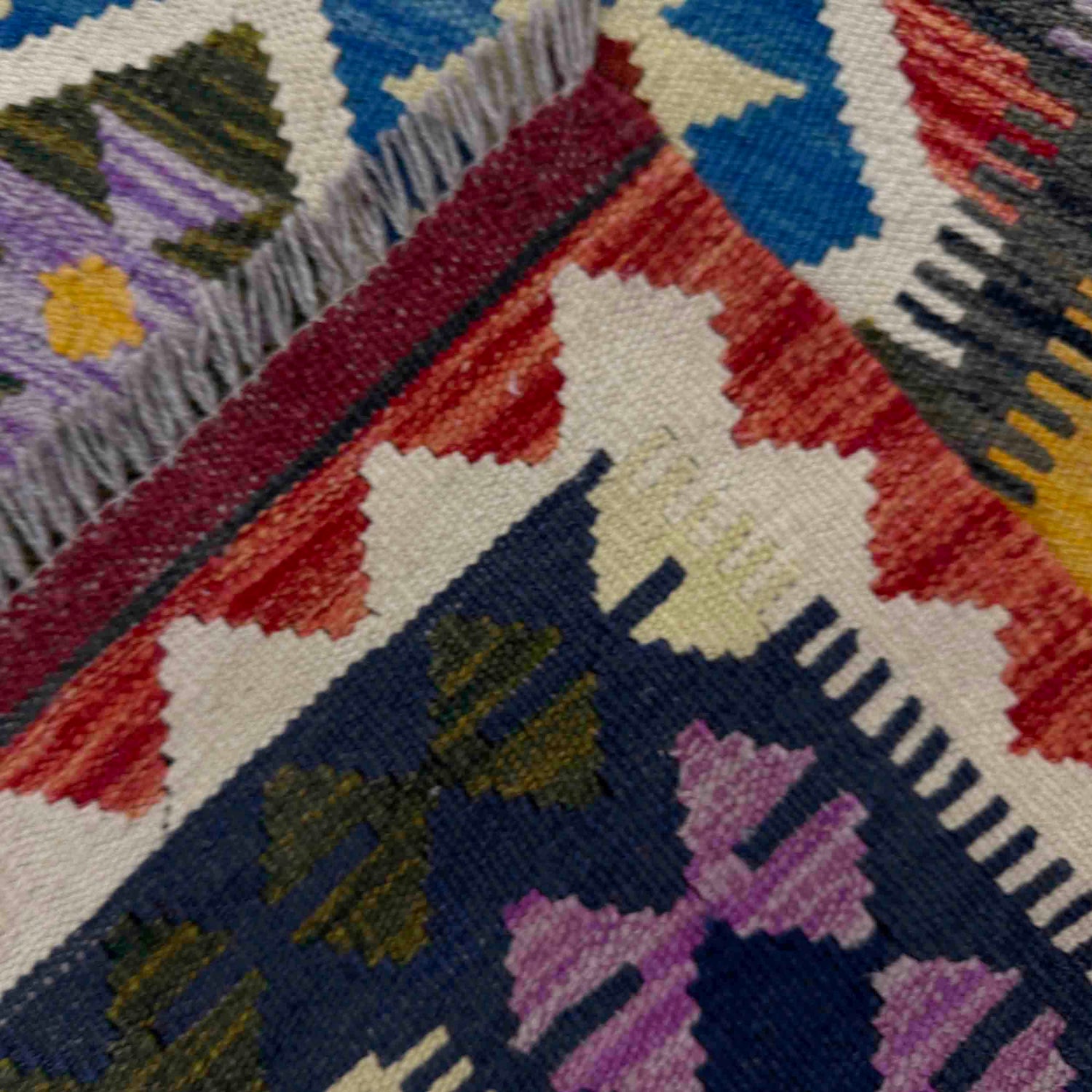 Handmade Multi Kilim Geometric 5x8 ft