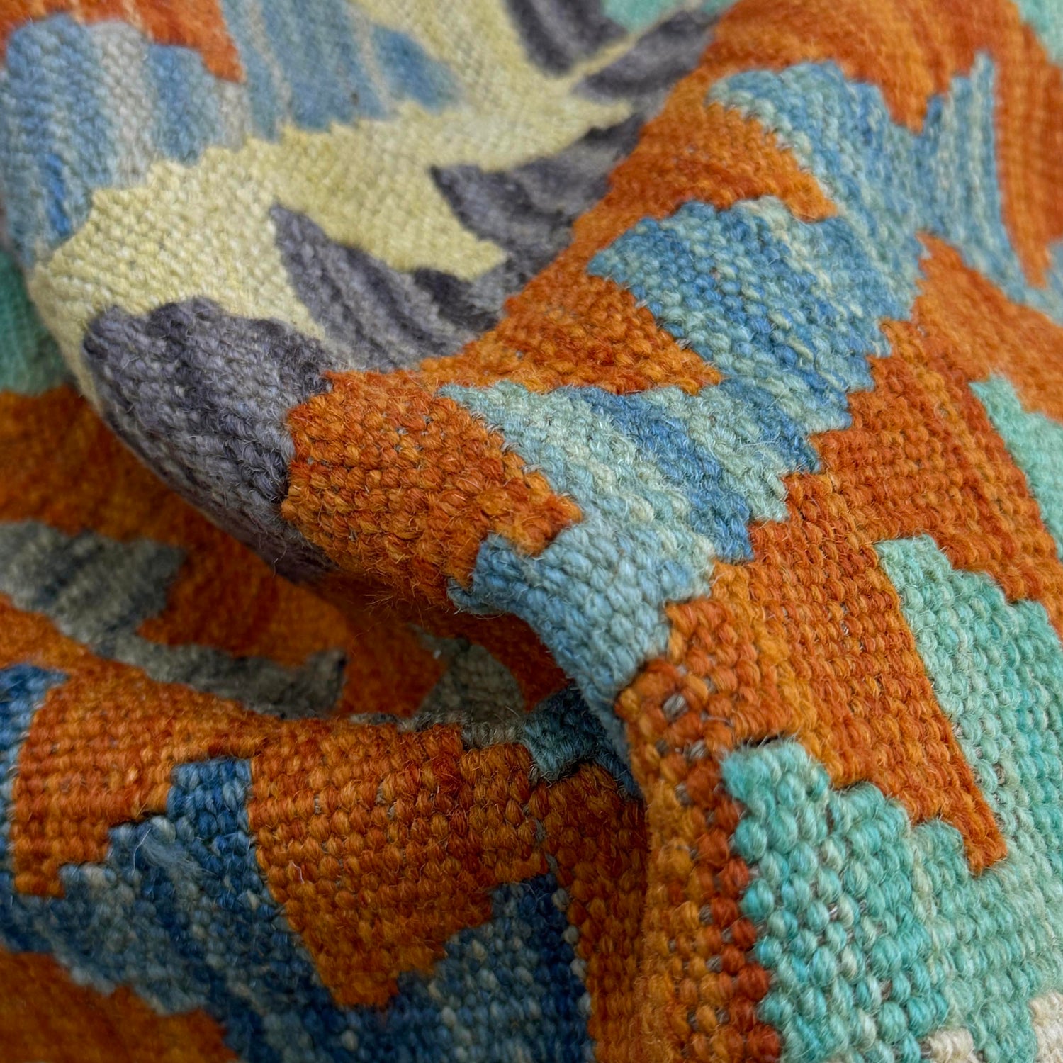 Handmade Multi Kilim Geometric 2x4 ft