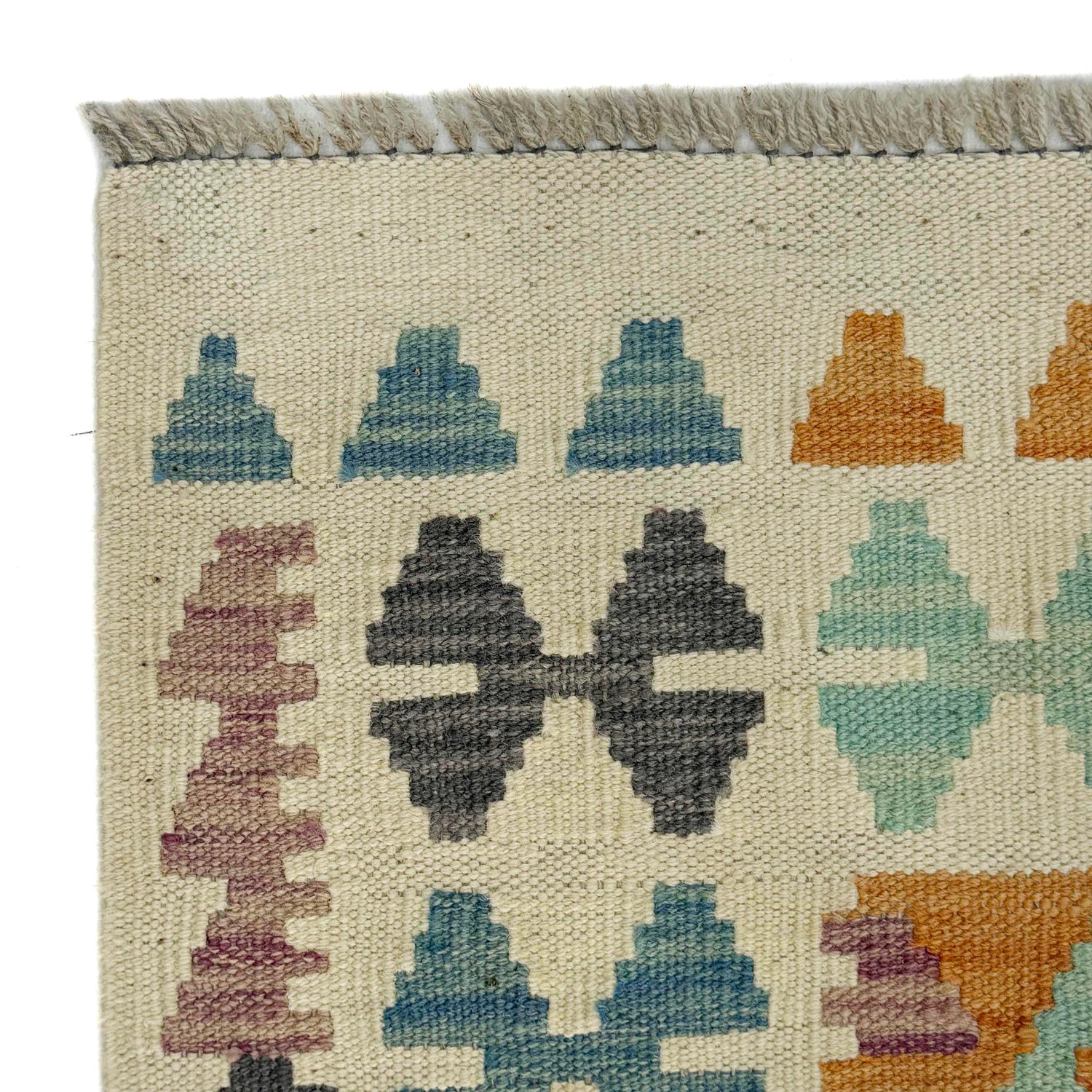 Handmade Multi Kilim Geometric 2x4 ft