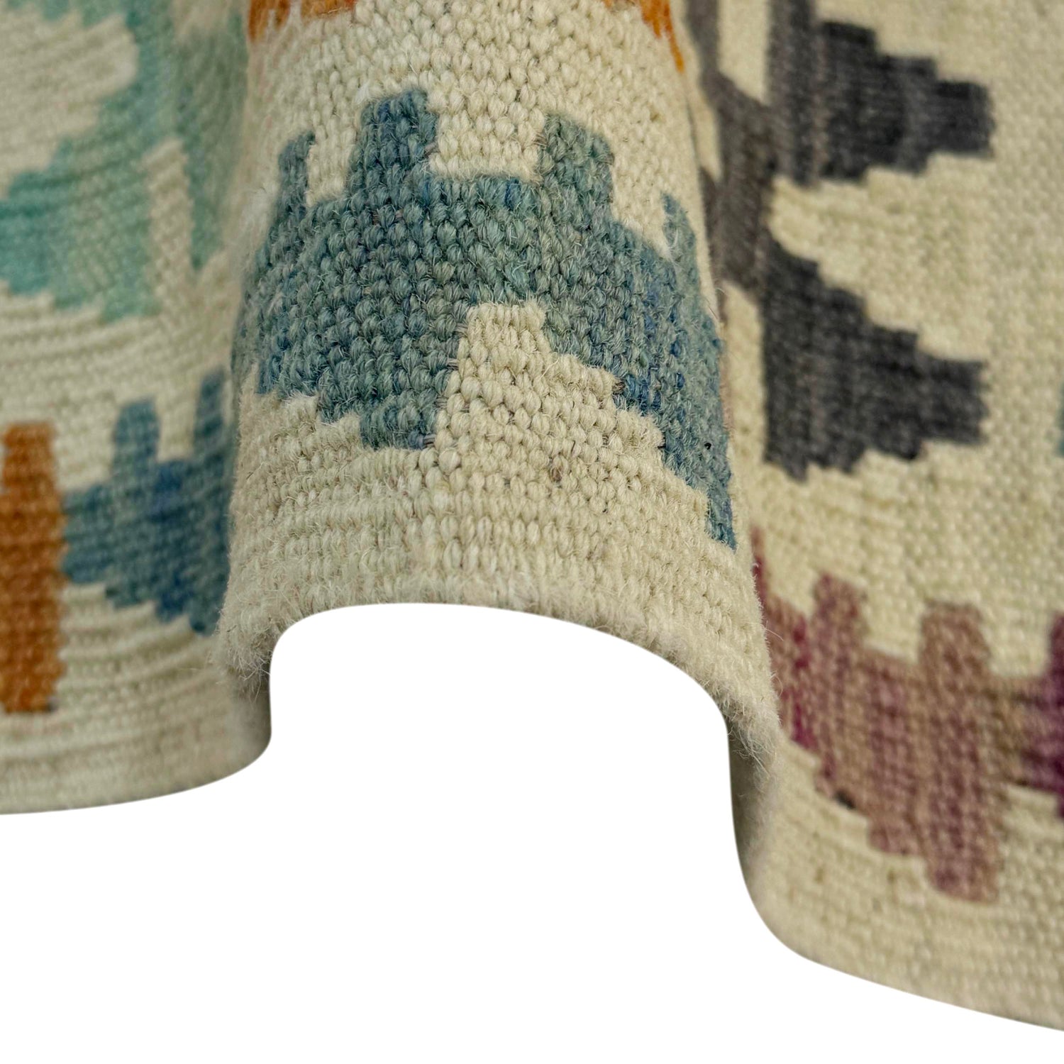 Handmade Multi Kilim Geometric 2x4 ft