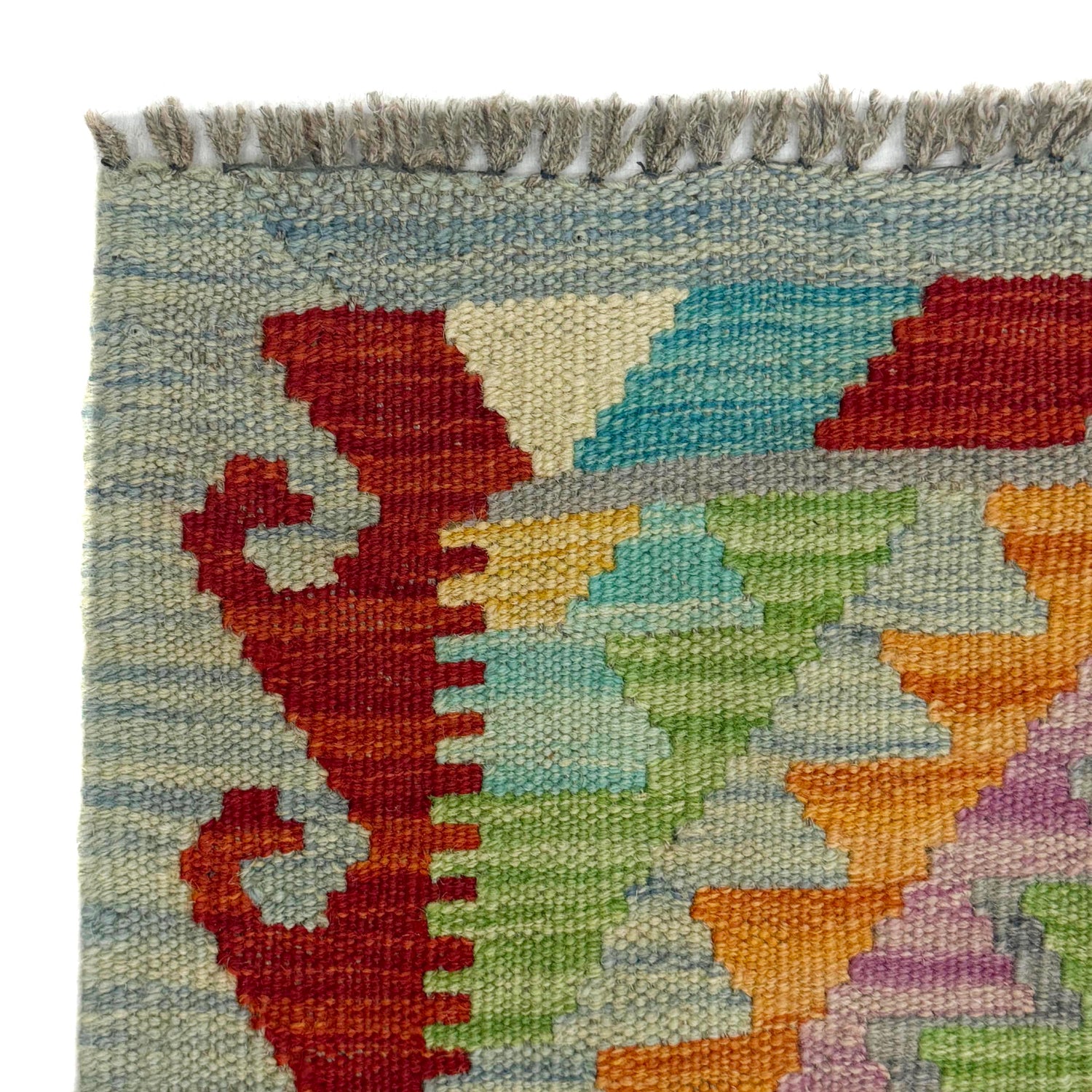 Handmade Multi Kilim Geometric 2x4 ft