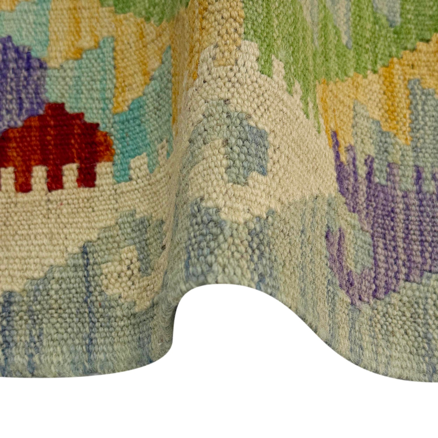 Handmade Multi Kilim Geometric 2x4 ft